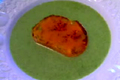 Healthy Broccoli Soup With Cheddar Croutons